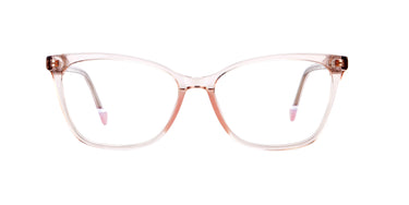 Women Urban Eyeglasses: Latifa - Pink - SpaceSMART Eye Clinic (Front View)